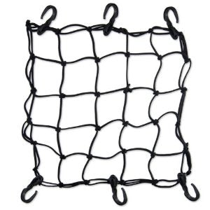 Heavy-Duty 15" Cargo Net for Motorcycles, ATVs - Stretches to 30"