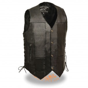 Men's 10 Pocket Side Lace Vest