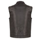 Men's Open Neck Snap/Zip Front Club Style Vest