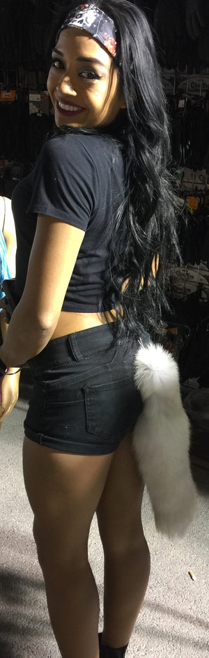 White fox tail