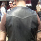 Men's 10 pocket leather vest