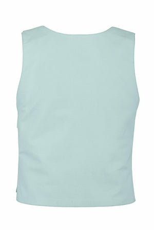 White Leather Women Bulletproof Style Motorcycle Vest