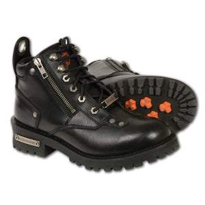 Ladies Low Cut Leather Lace to Toe Riding Boot