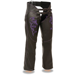 Ladies Chap w/ Reflective Tribal Embroidery
