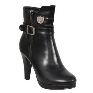 Ladies Side Zipper Entry High Heel Boot