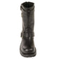 Mens 11 Inch Classic Engineer Leather biker Boot-Wide