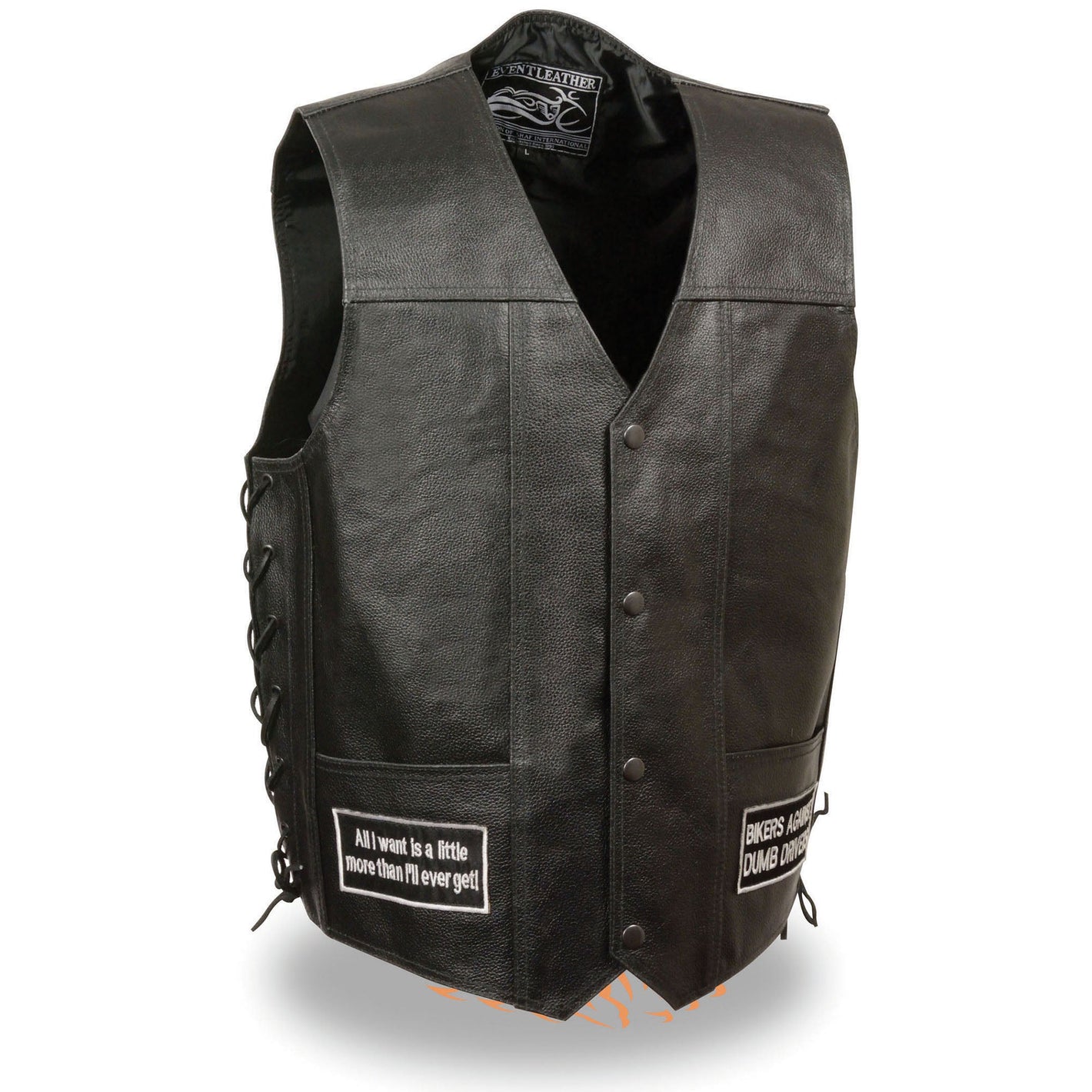 Men's Side Lace Eagle& Flag Pre-Patched Vest