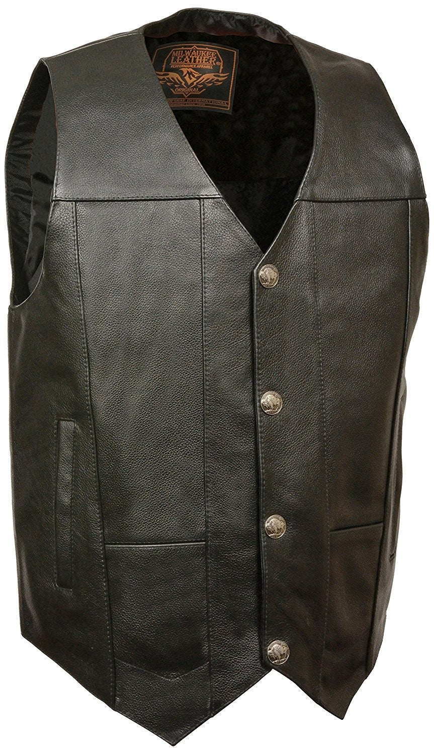 Men's Plain Side Vest w/ Buffalo Snaps
