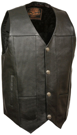 Men's Plain Side Vest w/ Buffalo Snaps