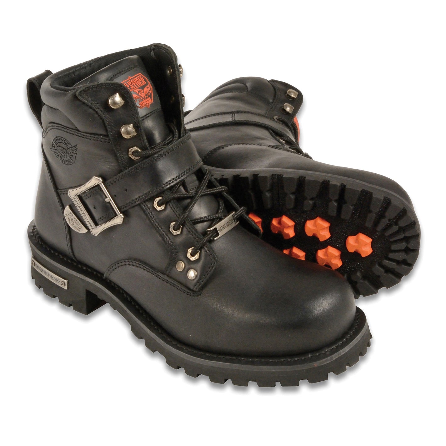 Mens 6 Inch Side Buckle Boot-Wide