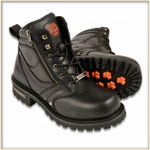 Mens 6 Inch Side Zipper Plain Toe Boot