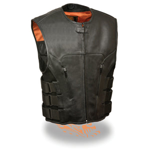 Men's SWAT Style Zipper Front Vest