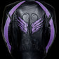 Purple Angel Wings Women Leather Jacket