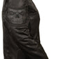 Women Nylon Motorcycle Jacket with Reflector Skulls with Gun Pockets