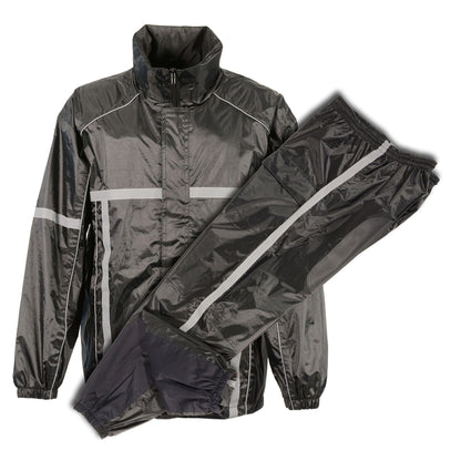 Men's Waterproof Rain Suit w/ Hi Vis Reflective Tape