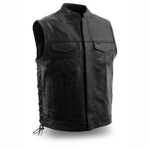 New Men's Sniper Motorcycle Leather Vest