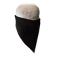 Face Mask Black Cotton Bandana Biker Facemask Triangle Headband Neck Ride Scarf