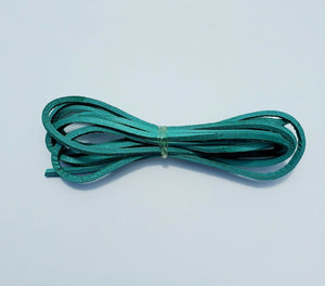 Highway Leather LACE Genuine Leather Strip Cord Braiding String Lacing 64" TEAL