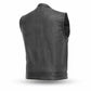 Anarchist Biker Club Leather vest with Gun pockets one piece back for patches