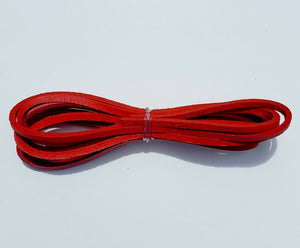 Highway Leather LACE Genuine Leather Strip Cord Braiding String Lacing 64" RED