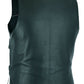 Women BLACK Bullet Proof style Leather Motorcycle Vest bikers Club Tactical Vest Ammo 14945Black