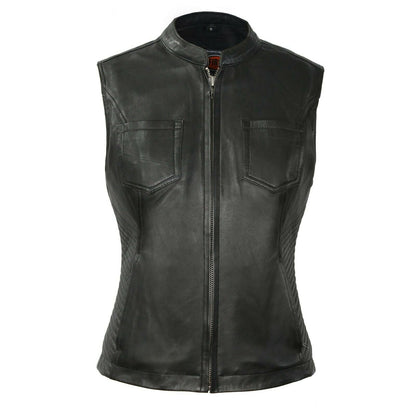 Envy - Women's Motorcycle Leather Vest