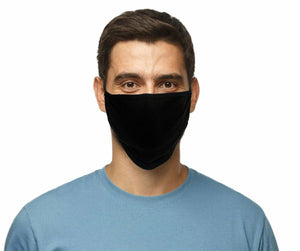 Face Mask 100% Cotton BLACK Motorcycle facemask for Bikers MP7924FM