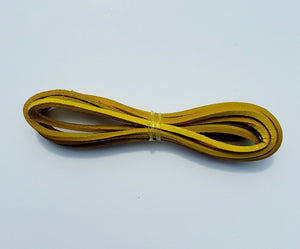 Highway Leather LACE Genuine Leather Strip Cord Braiding String Lacing 64" YELLOW