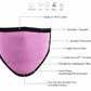 Face Mask 100% Cotton "BLACK & PINK Motorcycle facemask for Bikers MP7924FM