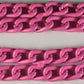 Motorcycle Leather Chain Vest Extender Biker Snap on - Extend your Vest (Pink)