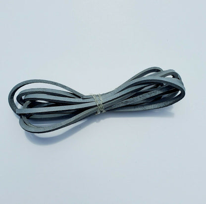 Highway Leather LACE Genuine Leather Strip Cord Braiding String Lacing 64" GRAY