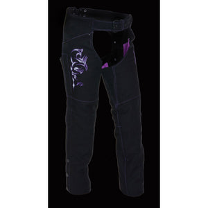 Women's Textile Chap w/ Tribal Embroidery & Reflective Detail