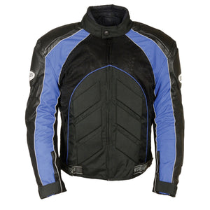 Men's Combo Leather/Textile/Mesh Racer Jacket