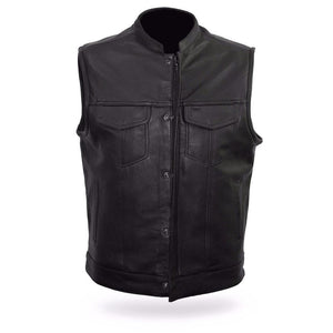 Men's Sharp Shooter Motorcycle Leather Vest