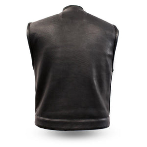The LOWSIDE Men's Motorcycle Leather Vest