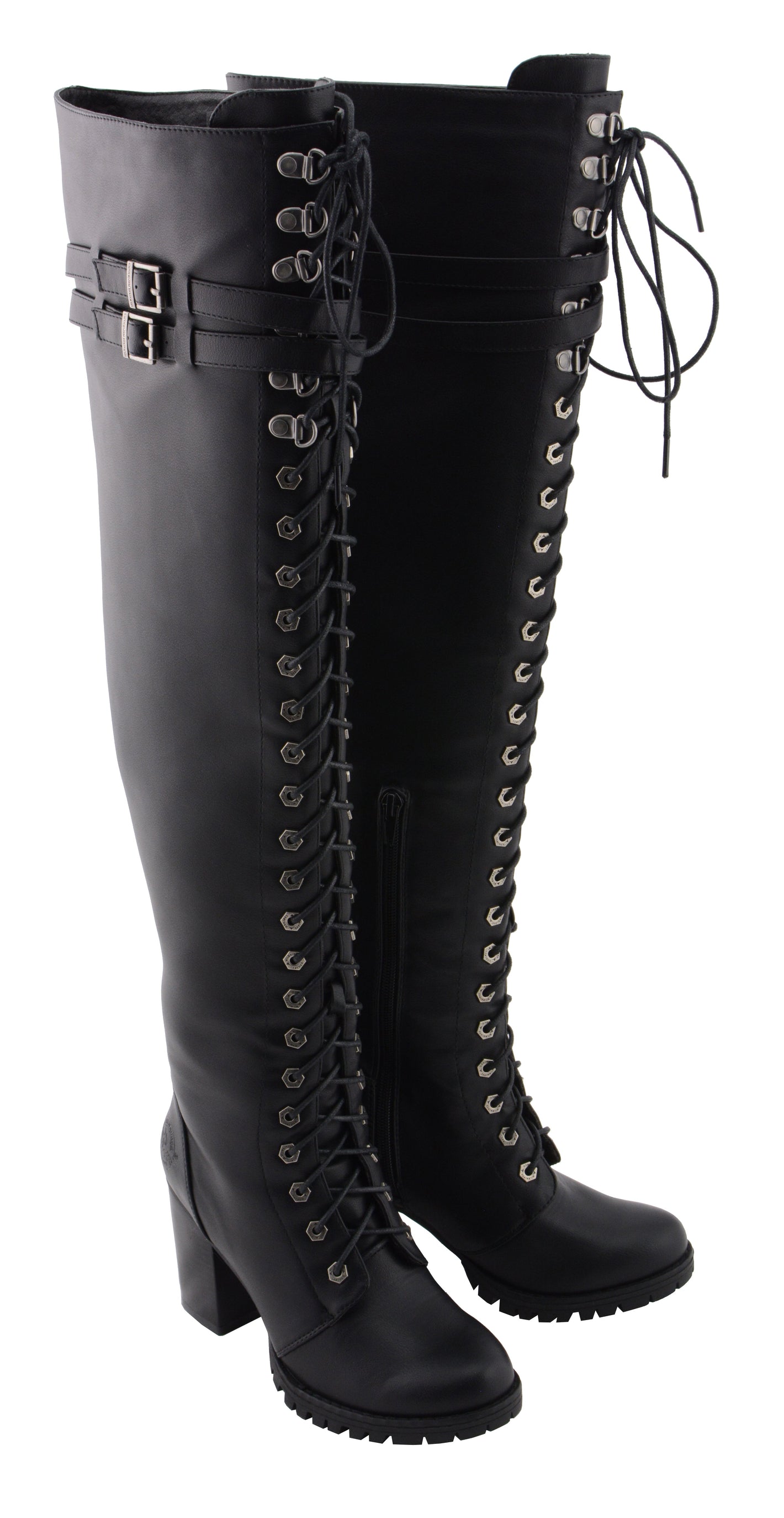 Women Above the Knee Boot w/ Lace to Toe Design