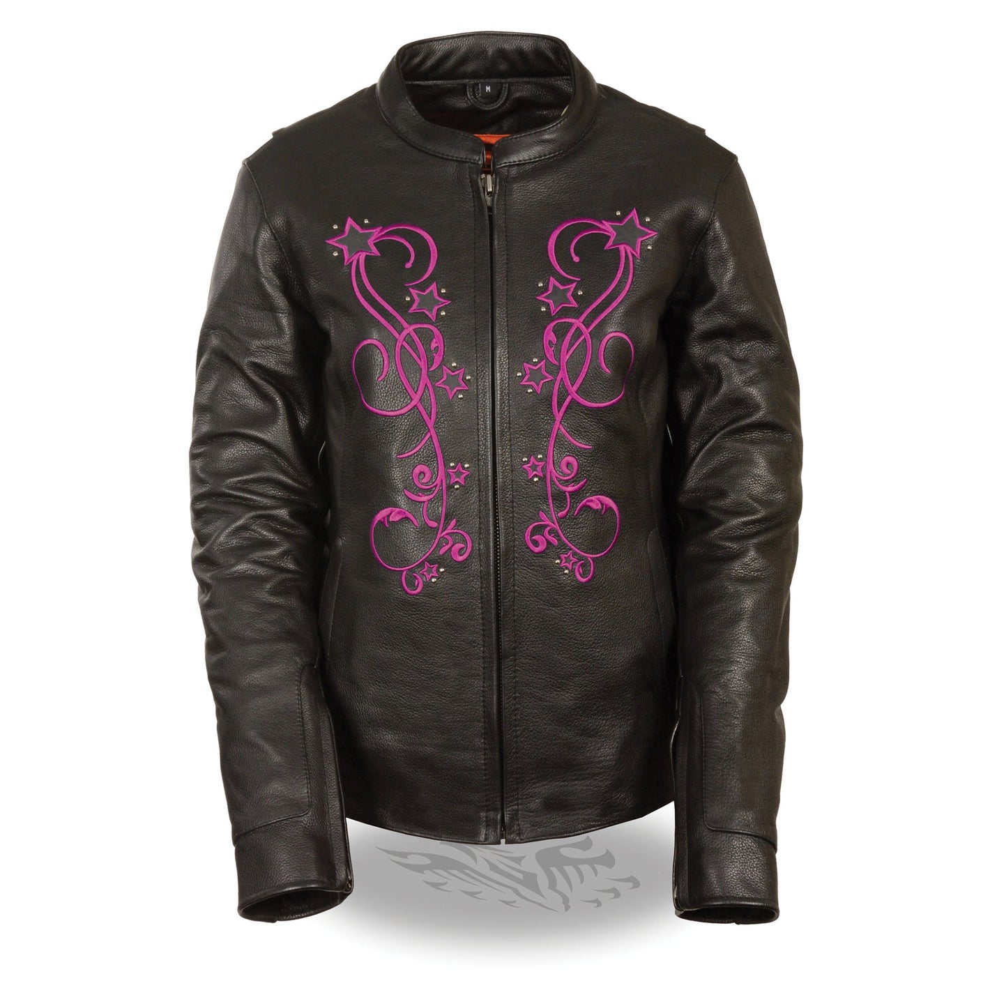 Women's Reflective Star Jacket w/ Rivet Detailing