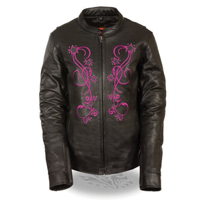 Women's Reflective Star Jacket w/ Rivet Detailing