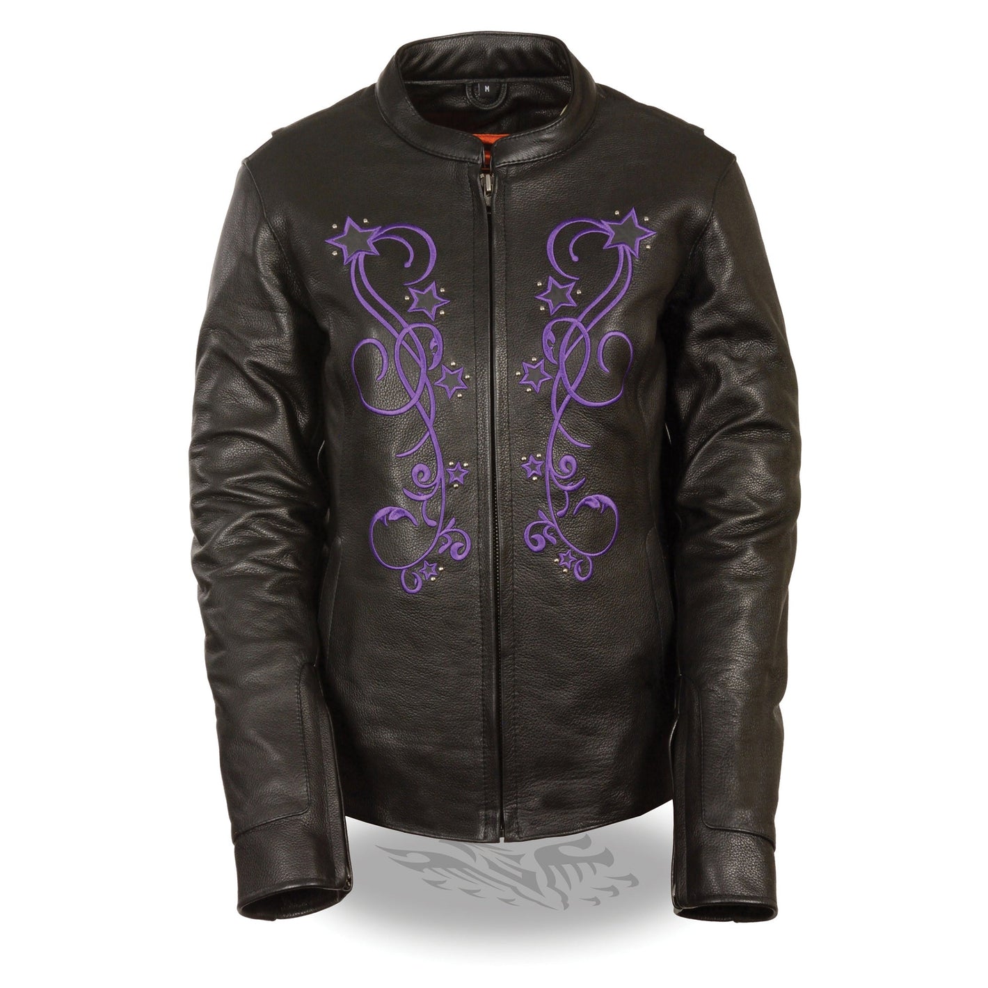 Women's Reflective Star Jacket w/ Rivet Detailing