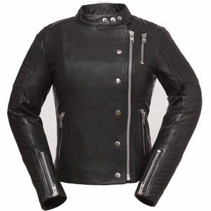 Women's Black The Warrior Princess Leather Jacket