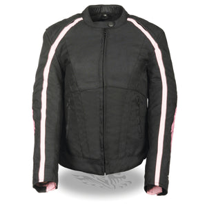 Women's Textile Jacket w/ Stud & Wings Detailing