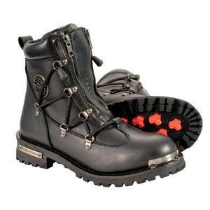 Women's Twin Zipper Front Entry Cap Toe Boot